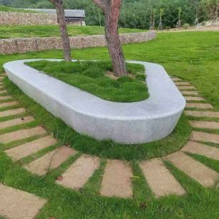 庆阳 芝麻白光面整石坐凳
