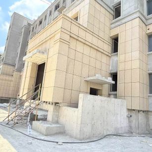 庆阳 黄金麻干挂，工地实拍