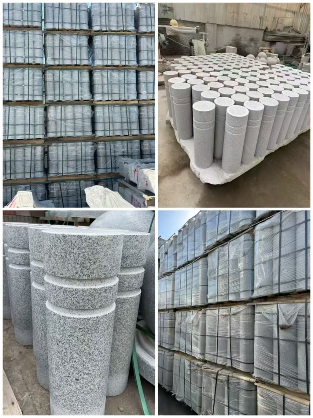 庆阳 芝麻白花岗岩挡车柱、隔离柱多少钱