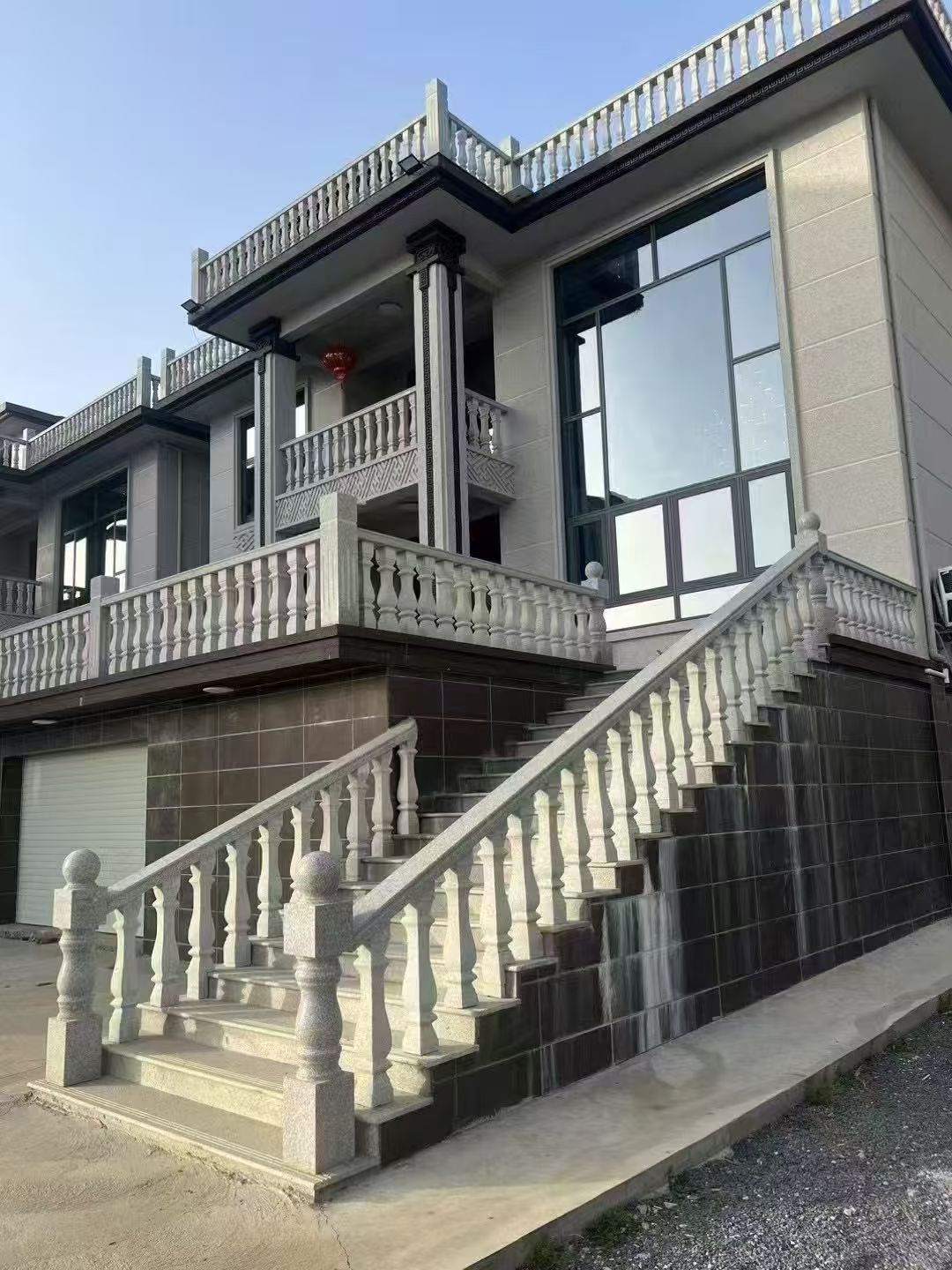 庆阳 芝麻白别墅阳台栏杆，楼梯栏杆