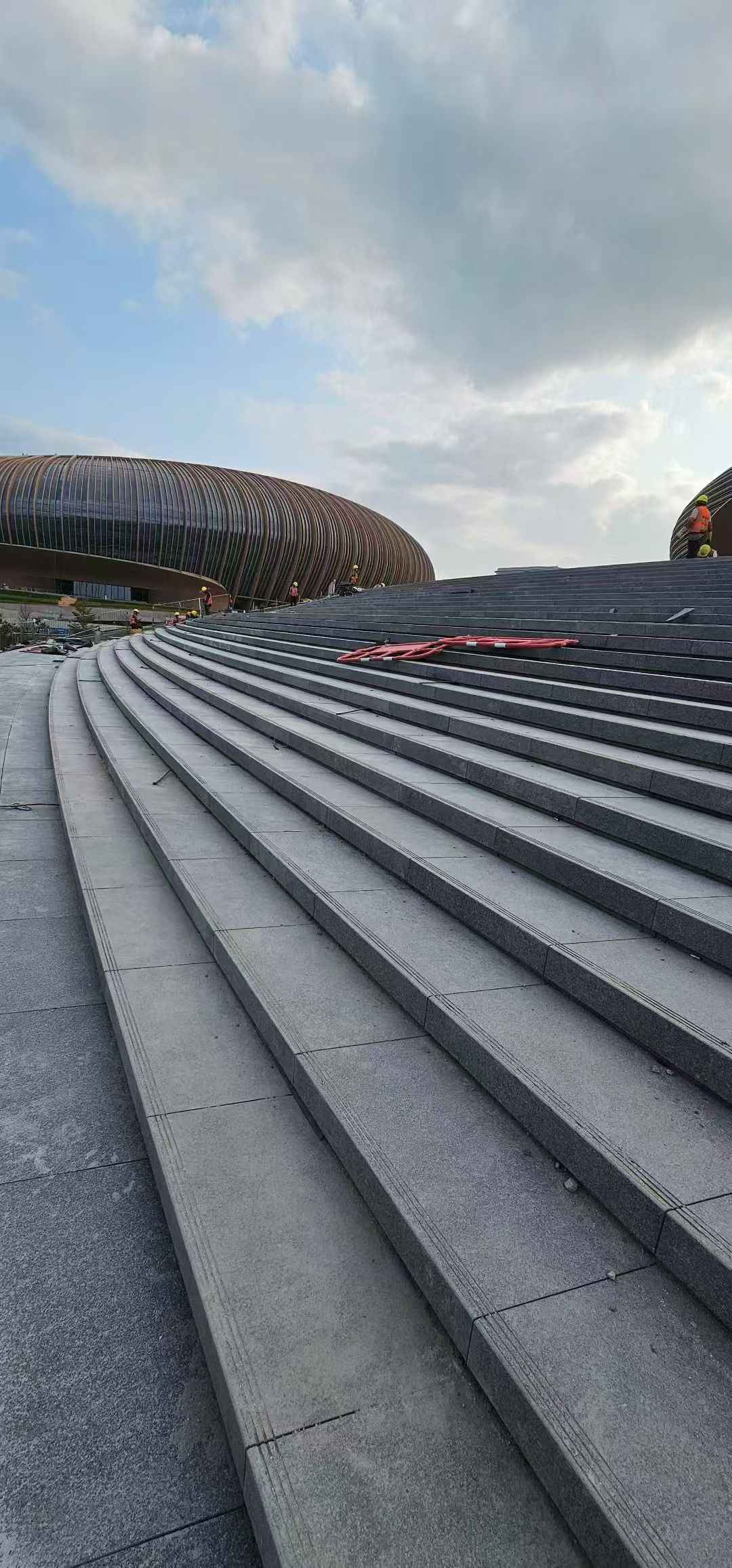 庆阳 弧形整石台阶铺装效果图